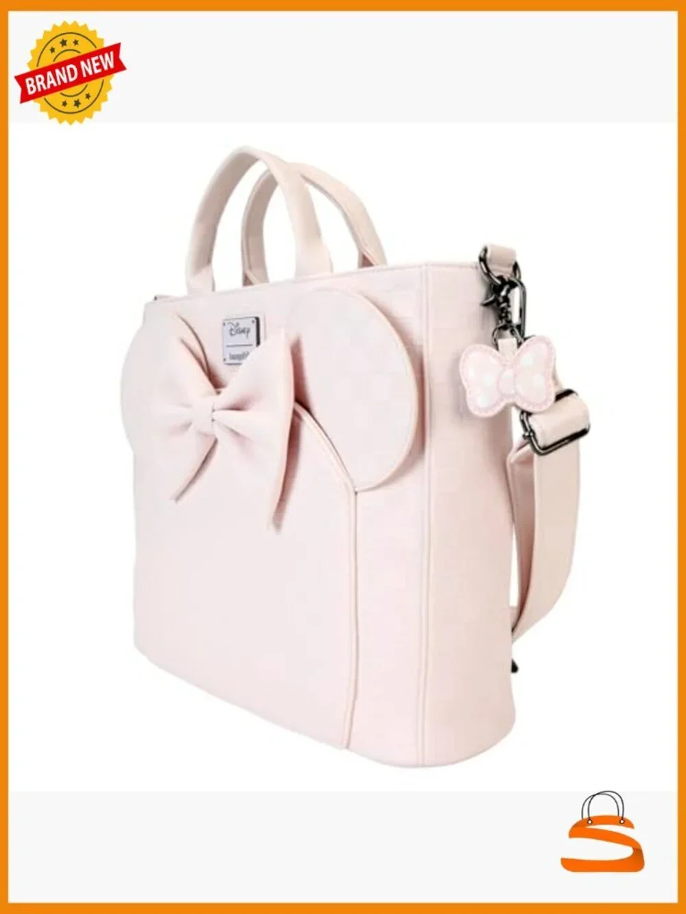 Convertible Backpack & Tote Bag Faux Leather with Detachable Straps